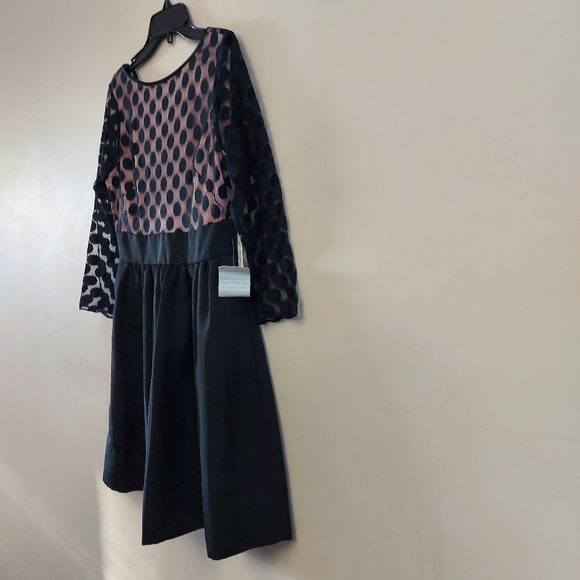 Eiza J Dot Mesh Fit and Flare Dress with pockets - Picture 10 of 15